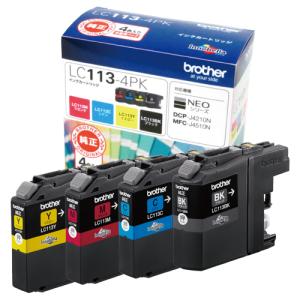 ecorica エコリカ ブラザー用 LC113-4PK 4色パック ECI-BR113-4P