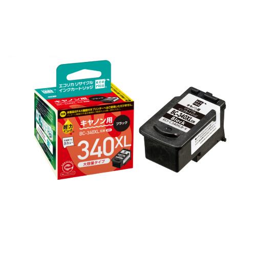 エコリカ　リサイクルインクカートリッジ　ブラック（顔料）　［キヤノン：ＢＣ−３４０ＸＬ互換］　ＥＣＩ...