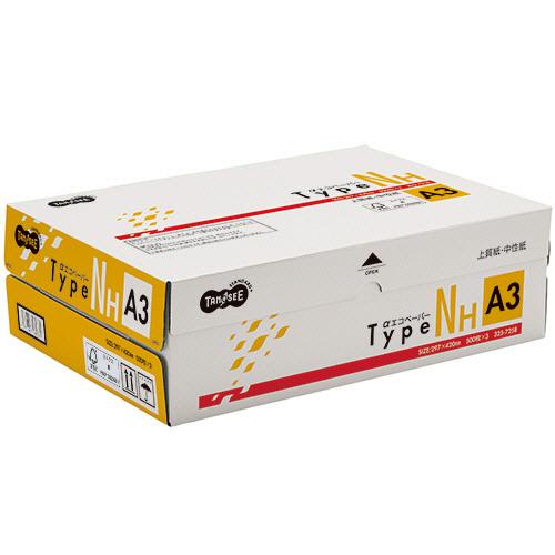 ＴＡＮＯＳＥＥ　αエコペーパー　タイプＮＨ　Ａ３　１箱（１５００枚：５００枚×３冊）