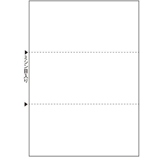 TANOSEE　マルチプリンタ帳票（ＦＳＣ森林認証紙）　Ａ４白紙　３面　１箱（５００枚）