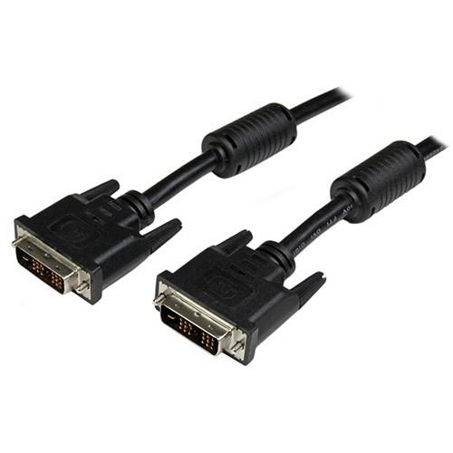 ＳｔａｒＴｅｃｈ．ｃｏｍ　ＤＶＩ−Ｄシングルリンクケーブル　ブラック　５ｍ　オス／オス　ＤＶＩＤＳＭ...