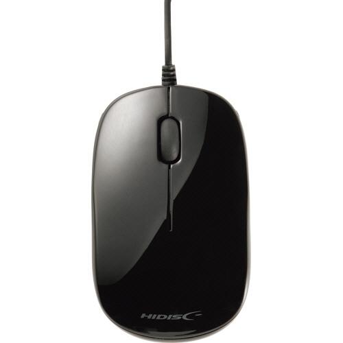 ハイディスク　光学式有線マウス　ブラック　ＨＤＭ−２１０６ＢＫ　１個