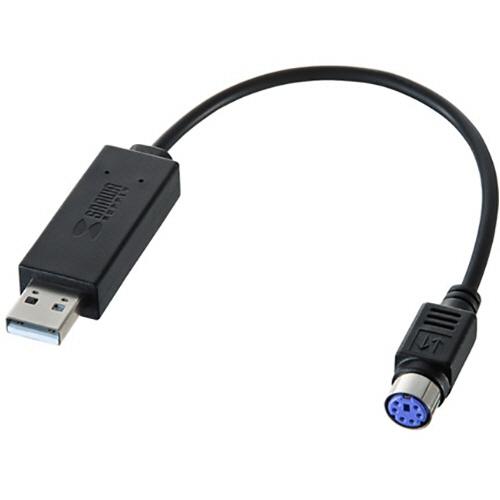 ＵＳＢ−ＰＳ／２変換コンバータ　ＵＳＢ（Ａ）オス−ミニＤＩＮ６ｐｉｎメス　ＵＳＢ−ＣＶＰＳ５　１本 ...