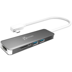 ｊ５　Ｃｒｅａｔｅ　ＵＳＢ−Ｃ　１０Ｇ　５ｉｎ１　マルチアダプタ　スペースグレー　ＪＣＤ３７２　１個　（お取寄せ品）