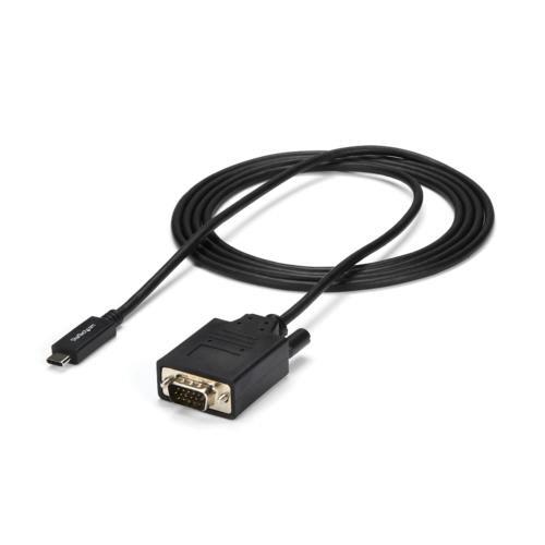 ＳｔａｒＴｅｃｈ．ｃｏｍ　ＵＳＢ　ＴｙｐｅＣ−ＶＧＡ変換ディスプレイケーブル　２ｍ　ブラック　ＣＤＰ...