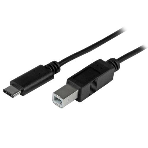 ＵＳＢ２．０　プリンターケーブル　Ｔｙｐｅ　Ｂ（オス）−Ｔｙｐｅ　Ｃ（オス）　１ｍ　ブラック　ＵＳＢ...