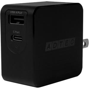 アドテック　ＰｏｗｅｒＤｅｌｉｖｅｒｙ対応　急速充電器　６５Ｗ　ブラック　ＡＰＤ−Ａ０６５ＡＣ−ＢＫ　１個｜ぱーそなるたのめーる