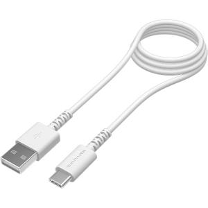 多摩電子工業　ＵＳＢ２．０　Ｔｙｐｅ−Ｃ／ＵＳＢケーブル　ホワイト　１．０ｍ　ＴＨ２２３ＣＡ１０Ｗ　１本　（お取寄品）｜tanomail