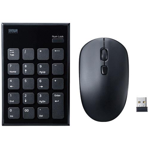 サンワサプライ　静音ワイヤレステンキーマウスセット　ＮＴ−ＷＬ２３ＳＥＴＢＫ　１セット
