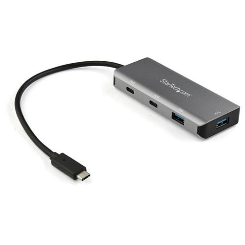 ＳｔａｒＴｅｃｈ　４ポートＵＳＢ−Ｃハブ　ＵＳＢ　Ｔｙｐｅ−Ｃポート×２／Ｔｙｐｅ−Ａ×２　ブラック...