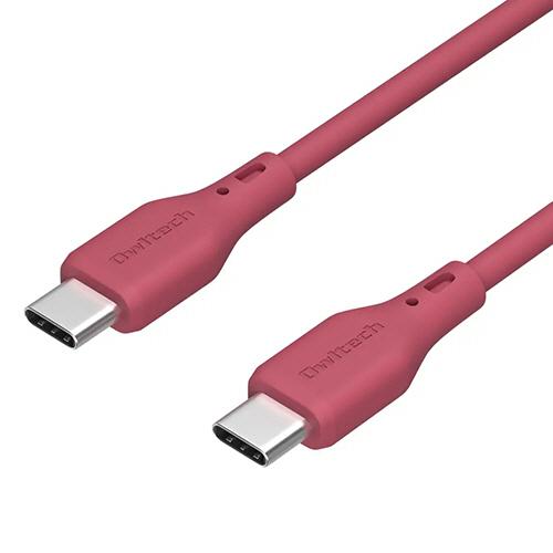 Ｃ　ｔｏ　Ｃ　シリコンケーブル　ＰＤ対応　ワインレッド　２ｍ　ＯＷＬ−ＣＢＳＣＣ２０−ＷＲ　１本（お...