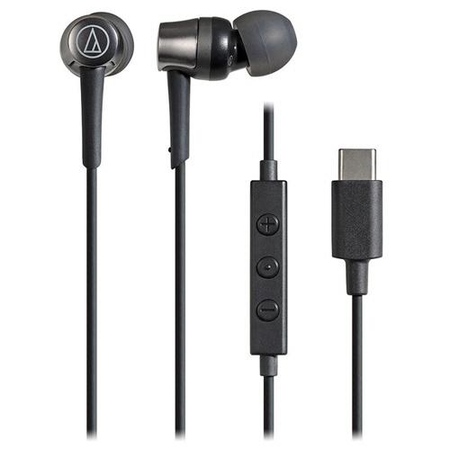 オーディオテクニカ　ＵＳＢ　Ｔｙｐｅ−Ｃ用イヤホン　ブラック　ＡＴＨ−ＣＫＤ３Ｃ　ＢＫ　１個（お取寄...