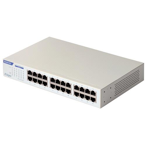 １０００ＢＡＳＥ−Ｔ対応　スイッチングハブ　２４ポート　メタル筐体　ホワイト　ＥＨＣ−Ｇ２４ＭＮ２−...
