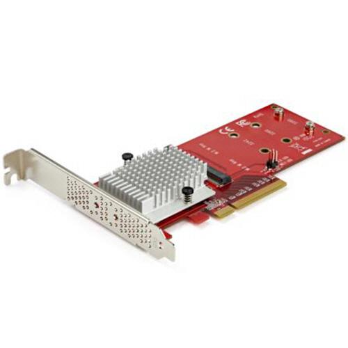 ＳｔａｒＴｅｃｈ　Ｍ．２　ＰＣＩｅ　ＳＳＤアダプターカード　２スロット　ＰＥＸ８Ｍ２Ｅ２　（お取寄せ...