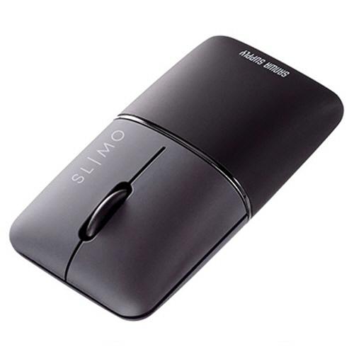 静音ＢｌｕｅｔｏｏｔｈブルーＬＥＤマウス　ＳＬＩＭＯ　（充電式）　ブラック　ＭＡ−ＢＢＳ３１０ＢＫ　...