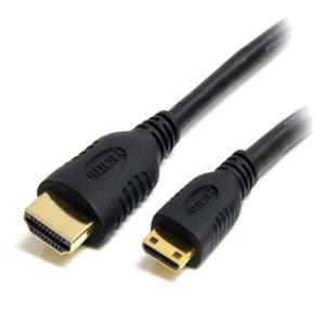 ＳｔａｒＴｅｃｈ　ミニＨＤＭＩ−ＨＤＭＩ１．４変換ケーブル　５０ｃｍ　ブラック　ＨＤＡＣＭＭ５０ＣＭ　（お取寄せ品）｜tanomail