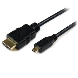 ＳｔａｒＴｅｃｈ　マイクロＨＤＭＩ−ＨＤＭＩ１．４変換ケーブル　２ｍ　ブラック　ＨＤＡＤＭＭ２Ｍ　（お取寄せ品）｜tanomail