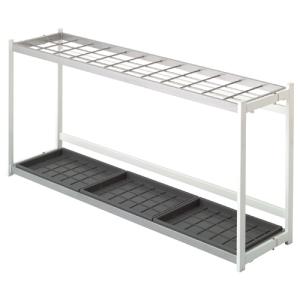 テラモト　折りたたみ式傘立て　Ｅ型　薄型タイプ　３６本用　ホワイト　ＵＢ−９００−２３６−０　１台