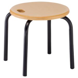 ルネセイコウ ハンドルスツール 高さ300mm ナチュラル／ブラック HS−3T 1脚