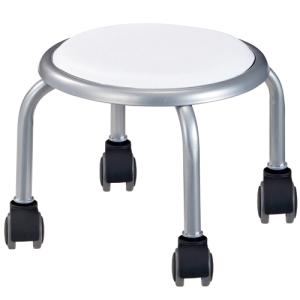 ルネセイコウ ローキャスターボン ホワイト／シルバー LCS−255A 1脚