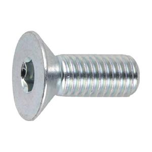ＴＲＵＳＣＯ　三価クロメート（白）　六角穴付皿ボルト　寸法Ｍ６×１５ｍｍ　Ｂ７７３−０６１５　１パック（２０本）
