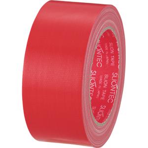 スリオンテック　カラー布テープ　５０ｍｍ×２５ｍ　赤　３４３７０２ＲＤ　１巻｜tanomail
