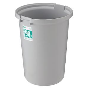 TANOSEE エコポリペール 丸型 90L 本体 グレー