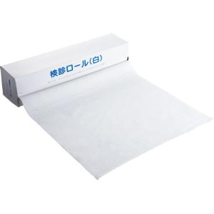 カネモ商事　検診ロール　３７０ｍｍ×３６ｍ　ミシン目あり　白　ＫＲ−００１　１本（１２０シート）