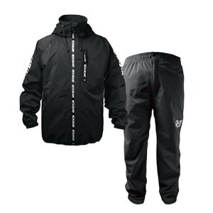 ケイワーク　ＮＥＳＴＡ　ストレッチレインスーツ　ブラック　ＬＬサイズ　ＮＥＲ−０１＿ＬＬ（ＢＫ）　１着（お取寄せ品)