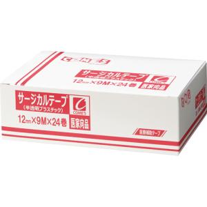ヨック サージカルテープ 半透明プラスチックタイプ 12mm×9m 1箱