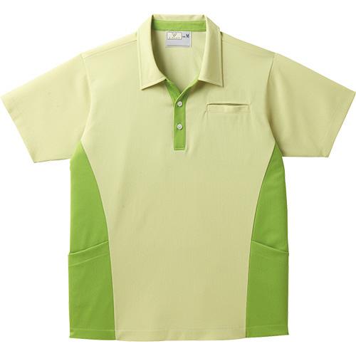 スキッパーシャツ　ＣＲ１５５　グラスグリーン　Ｍサイズ　ＣＲ１５５−４０−Ｍ　１着（お取寄せ品)