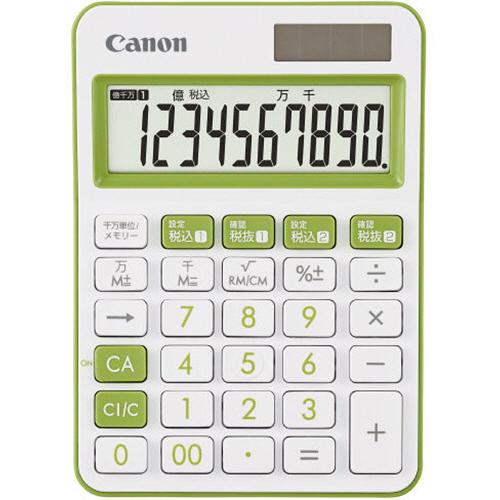 電卓　ミニ卓上モデル　ＬＳ−１０５ＷＵＣ−ＧＲ　１０桁　グリーン　２３０６Ｃ００１　１台（お取寄せ品...