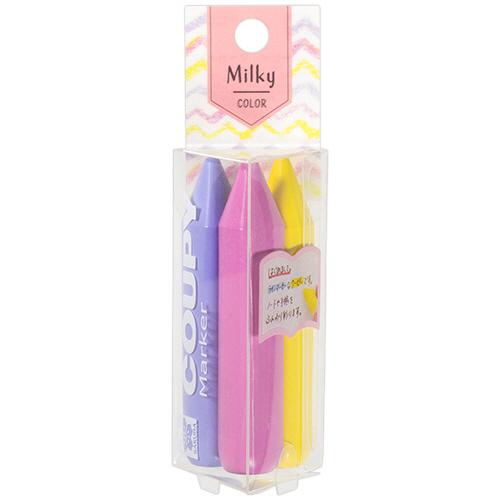 サクラクレパス　クーピーマーカー３　ミルキーカラー　ＦＹＬＭ−３Ａ　１パック（３本） （お取寄せ品）