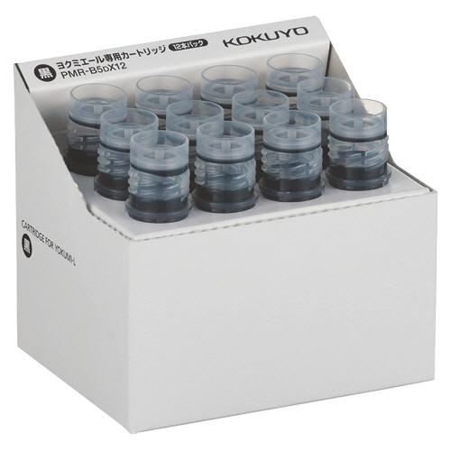 コクヨ　ホワイトボード用マーカー＜ヨクミエール＞　交換カートリッジ　黒　ＰＭＲ−Ｂ５ＤＸ１２　１パッ...