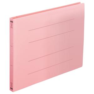ＴＡＮＯＳＥＥ　フラットファイル（再生ＰＰ）　Ａ４ヨコ　１５０枚収容　背幅１８ｍｍ　ピンク　１パック（５冊）｜ぱーそなるたのめーる