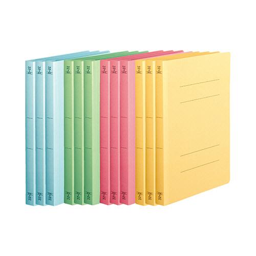 TANOSEE　丈夫なフラットファイル＜ＨＤ＞　Ａ４タテ　２００枚収容　背幅２３ｍｍ　４色アソートパ...