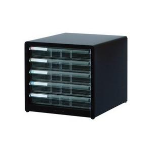 ナカバヤシ アバンテV2 レターケース A4タテ 浅5段 黒 AL−55 1台