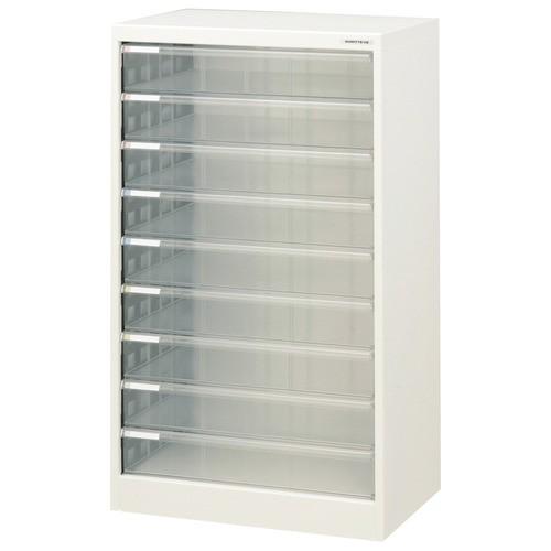 ナカバヤシ　アバンテＶ２　フロアケース　Ａ３ヨコ　深９段　白　Ａ３Ｆ−Ｍ９　１台