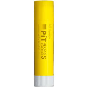 トンボ鉛筆 スティックのり 消えいろピット S ネオンイエロー 約