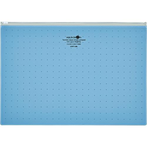 リヒトラブ　ＡＱＵＡ　ＤＲＯＰｓ　クリヤーケース　Ａ４ヨコ　青　Ｆ−５３０３−８　１枚