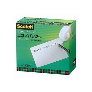 ３Ｍ　スコッチ　メンディングテープ　エコノパック　小巻　１８ｍｍ×３０ｍ　紙箱入　業務用パック　ＭＰ...