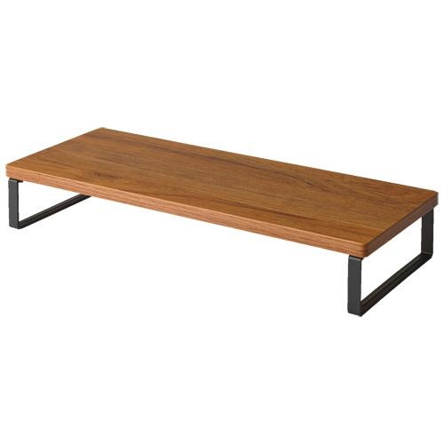 ＭＤＦ机上台　スリム　ロータイプ　Ｗ５００×Ｄ２００×Ｈ８０ｍｍ　ブラウン　Ａ−８００２−９　１台