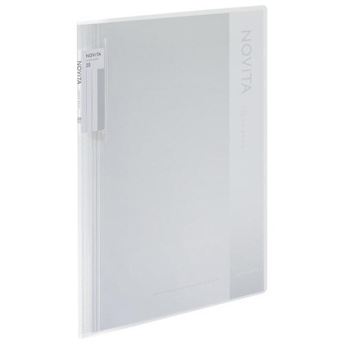 コクヨ　クリヤーブック（ノビータ）　固定式　Ａ４タテ　２０ポケット　背幅５−４０ｍｍ　透明　ラ−ＮＶ...