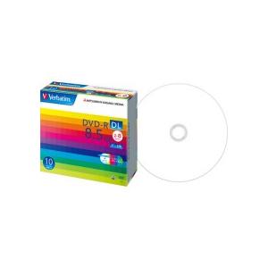 データ用ＤＶＤ−Ｒ　ＤＬ　８．５ＧＢ　２−８倍速　ホワイトワイドプリンタブル　５ｍｍスリムケース　Ｄ...