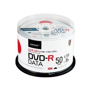 ハイディスク　データ用ＤＶＤ−Ｒ　４．７ＧＢ　１−１６倍速　ホワイトワイドプリンタブル　スピンドルケ...