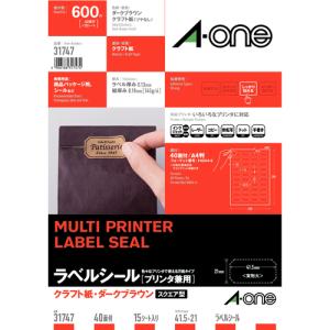 エーワン（A-one） ラベルシールA4 12面100枚 28844