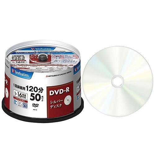 録画用ＤＶＤ−Ｒ　１２０分　１−１６倍速　シルバーレーベル　スピンドルケース　ＶＨＲ１２Ｊ５０ＶＳ１...