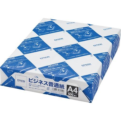 エプソン　ビジネス普通紙　Ａ４　ＫＡ４５００ＢＺ　１冊（５００枚）