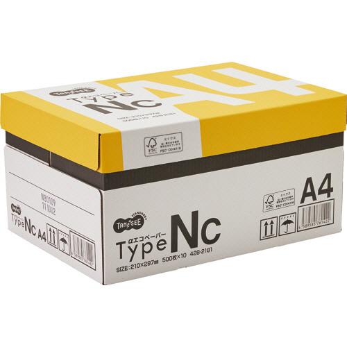 ＴＡＮＯＳＥＥ　αエコペーパー　タイプＮＣ　Ａ４　１箱（５０００枚：５００枚×１０冊）