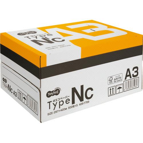 ＴＡＮＯＳＥＥ　αエコペーパー　タイプＮＣ　Ａ３　１箱（２５００枚：５００枚×５冊）